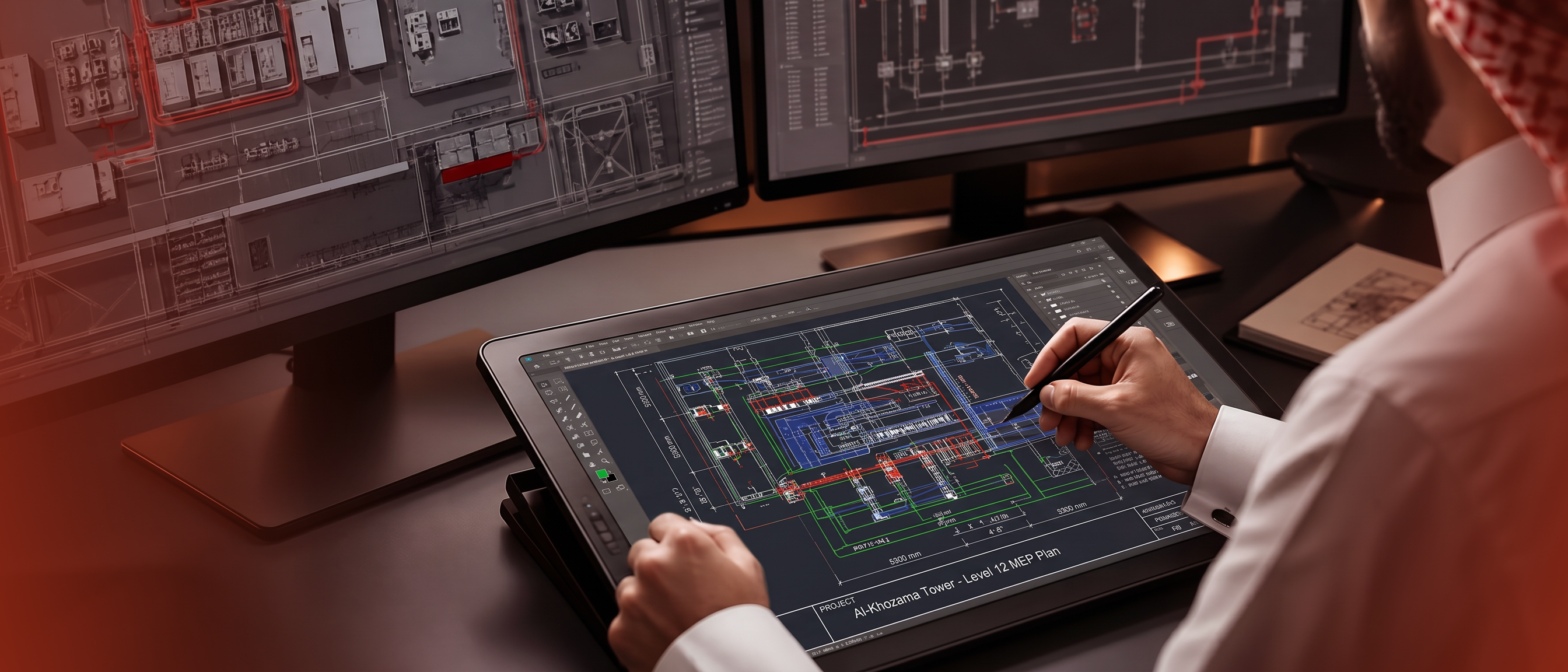MEP engineering CAD illustration